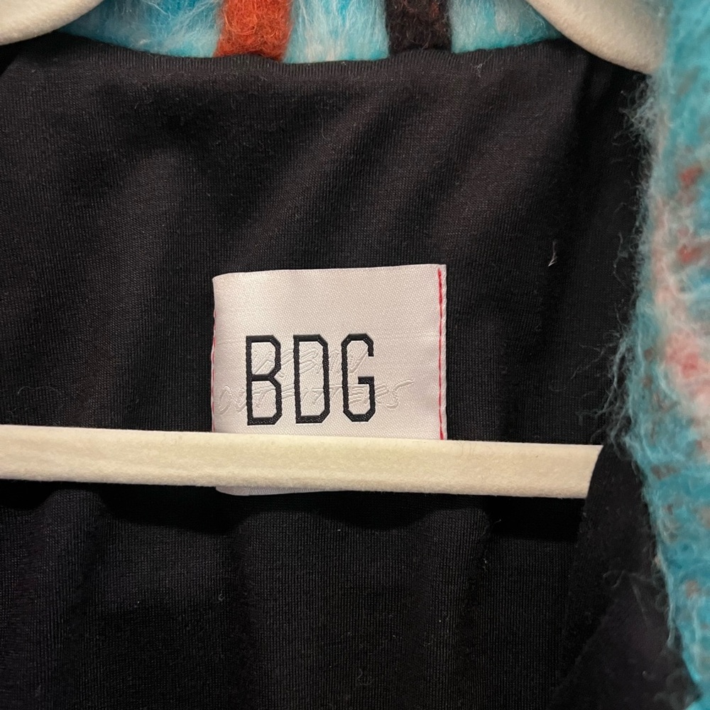 BDG Colorful Striped Fuzzy Jacket - Picture 4 of 7